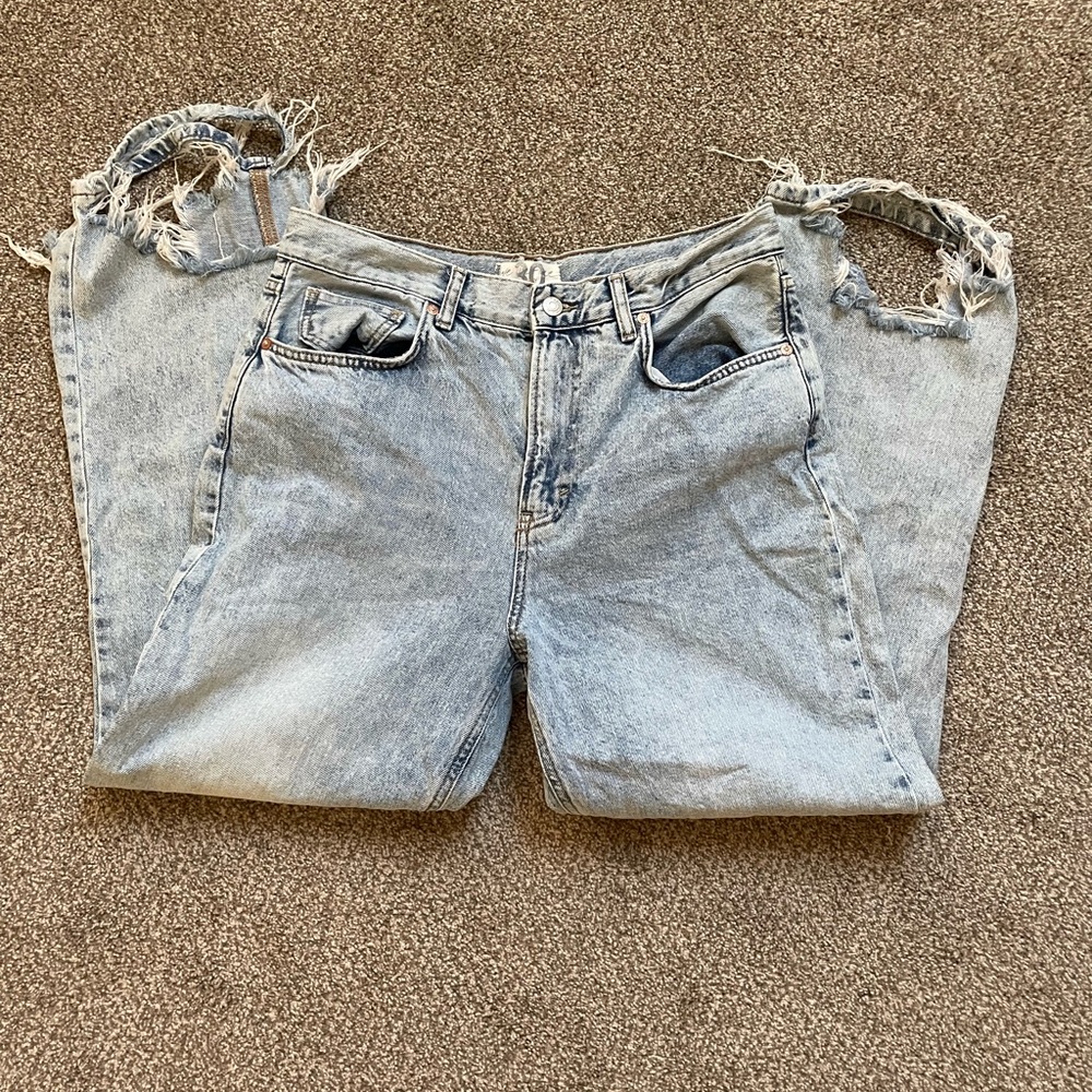 Free People Light Wash Bonita Distressed Jeans - Picture 2 of 6